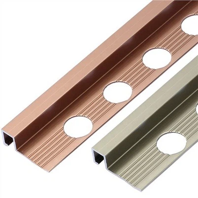 Aliuminio profilio plytelių apdailos juostelė