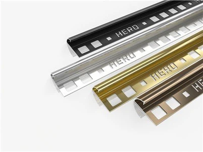 Aliuminio dekoratyvinės linijos plytelių apdaila