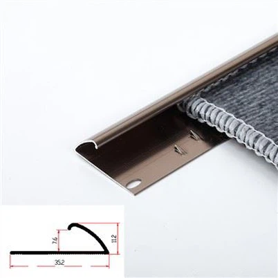 Kampinė aliuminio kiliminė juostelė