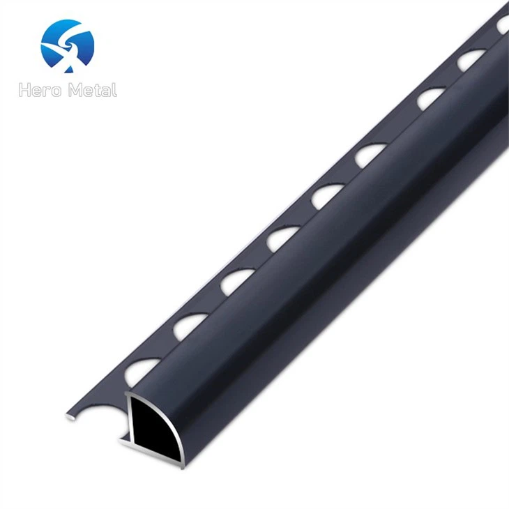 brushed aluminium tile edging