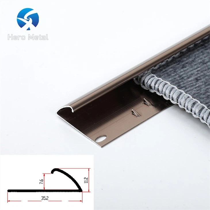 aluminum profile for carpet edge