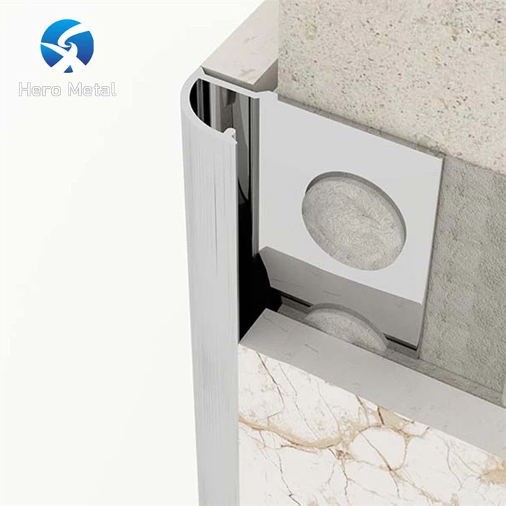 aluminium round trim square corner trim metal borders