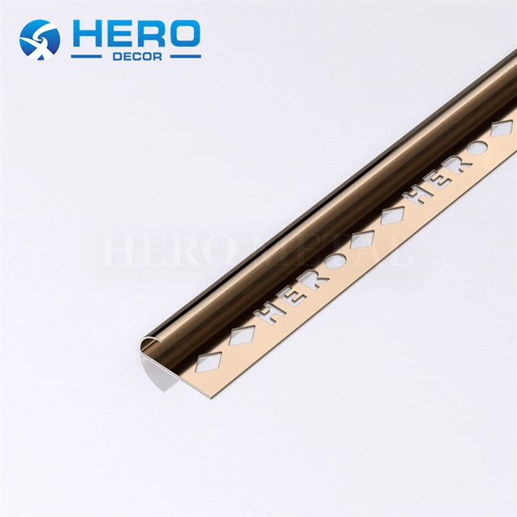 10mm Stainless Steel Round Shape Tile Strip