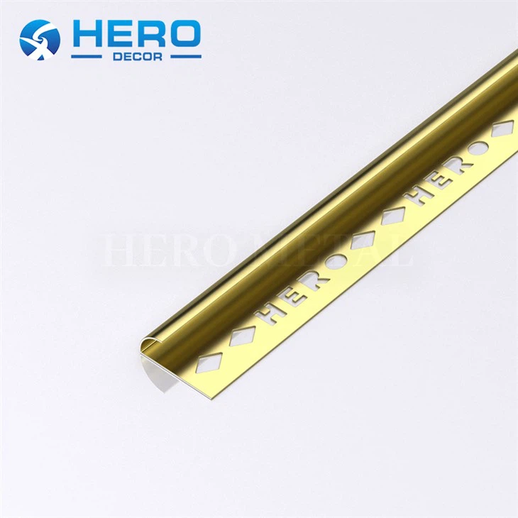 10mm Stainless Steel Round Shape Tile Strip