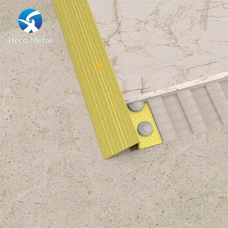 carpet to tile transition strip on concrete