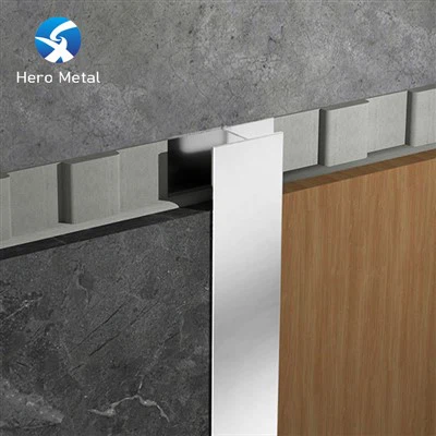 Pereinamoji nerūdijančio plieno apdailos juostelė